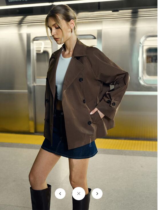 Commense Jackets & Blazers - NWT Commense Double-Breasted Trench Coat Sz S